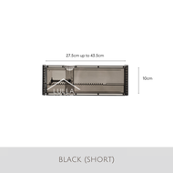 LullaHome Acylic Transparent Extendable Drawer Divider Adjustable Partition Drawer Organizer Divider