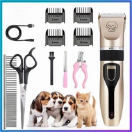 Ready Stock Pet Hair Trimmer Pet Hair Shaver Dog Shaver Dog Clipper Set Cat Trimmer Cat Fur Shaver F