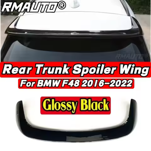 For BMW X1 F48 2016 2017 2018 2019 2020 2021 2022 Rear Spoiler Wing Body Kit Gloss Black BMW F48 Car