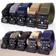 Buckle Military Tactical Belt Men Belt Metal Polyester Canvas Belt Army Belt Strap Buckle