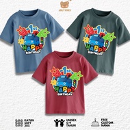 Jolly Kids Tops T-shirts for Girls and Boys Ages 1-9 Years STAR BUS Birthday