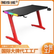 Special-Shaped Manufacturer Game Computer Desktop Wholesale Gaming Table with Light Strip rpg Panel 