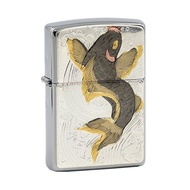 【ZIPPO官方旗艦店】 日本傳統風格-鯉魚防風打火機 ZA-5-124