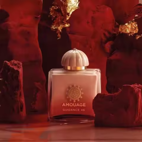 AMOUAGE Guidance 46 100ml Extrait De Parfum Floral Woody Perfume Rose Incense Vanilla Amber Long Las