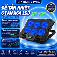 VSP Cooler X6A/ X6B 6-Fan Heatsink (6*7cm Fans), With LCD Control 6 Powerful Wind Levels, Gaming Sta