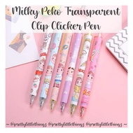 * $7.90/SET * Milky Peko Transparent Clip Clicker Pen < MPS2 >