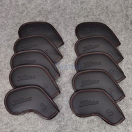 Branded New Golf Club Iron Headcover (3,4,5,6,7,8,9,P,A.S) Pu Leatehr Waterproof Magnetic Close for 