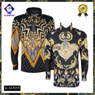 A✔C8 Batik Alisan Premium Slim Fit, Kemeja Batik Pria Formal, Batik