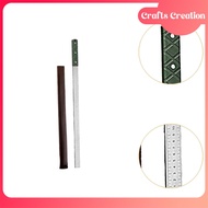 Crafts Creation Stainless Steel Metal Ruler Measuring Tool with Protector Cover Accessories Portable
