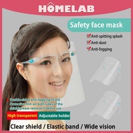 Face Shield Transparent Face Shield With Glasses Face Mask Anti-Fog Protective Face Shield For Adult