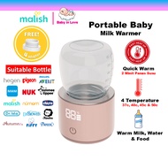 [Free Hegen Adaptor & Lain + 2 Minit Panas Susu] Malish Smart Portable Milk Warmer /Pemanas Susu