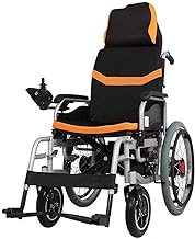 Fashionable Simplicity Wheelchairs Folding Heavy Duty Folding Power Electric Wheelchair Aluminum Alloy Frame With Headrest And Armrest 20Ah Li-Ion Battery