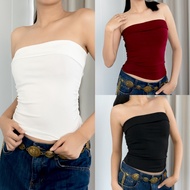 VAMPIRE 6A0345 Basic Tube Top Knitted Fab Summer OOTD