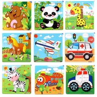 TweedyToys - Wooden Puzzle 9-Piece Jigsaw Puzzle/