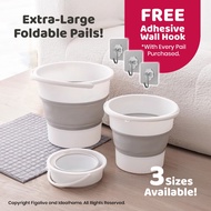 Premium Large Foldable Pail | Big Collapsible Bucket