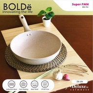 BOLDe Super Pan Wok Pan 26 CM Beige Granite - 26CM Non-Stick Frying Pan