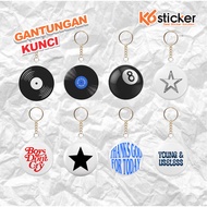 GANTUNGAN Keychain Pin Keychain Cool Viral