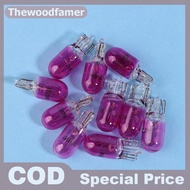 thewoodfamer 10Pcs 24V 1.2W T5 /12V 5W T10 Glass Light Bulb Dashboard Instrument Panel Brake Light B
