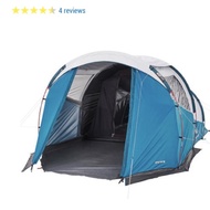 DETCATHLON (QUECHUA) Camping tent - arpenaz 4.1 f&amp;v - 4 person - 1 bedroom - 1 living room