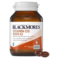 Blackmores Vitamin D3 1000IU Bone Health Immunity 60-200 Capsules