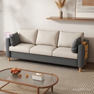 Sofa Fabric Apartment Double Combination Reception Nordic Style Three-Person Small Apartment Living 