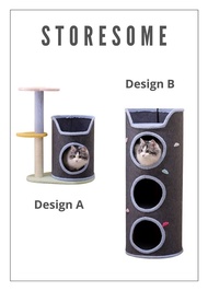 Grey &amp; Blue Series Cat Climbing Home Fun &amp; Napping Tower (2 Designs)