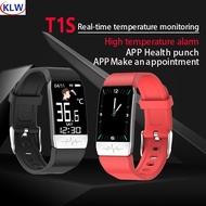 T1S Smart Color Screen Bracelet Tmperature Sport Pedometer Activity Tracker Blood Pressure Heart Rate Monitor Wristband