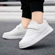 Kid Shoes Leather Sneakers White Shoes Boy Sport Shoes Easy Off Sneakers