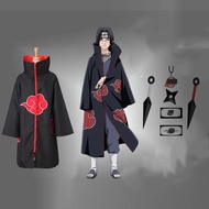 Naruto Costume Akatsuki Cloak Cosplay Sasuke Uchiha Cape Cosplay Itachi Clothing Cosplay costume