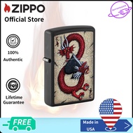 Zippo Dragon Ace Design Black Matte Windproof Pocket Lighter | Zippo 29840 ( Lighter without Fuel In