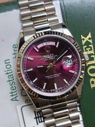 Rolex Daydate 118239 Cherry Dial with  paper