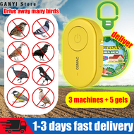 Intelligent Ultrasonic Bird Repellent Outdoor AI Automatic Frequency Switching Pigeons Repellent No 