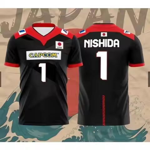 Japan National Volleyball Team Yuji Nishida No.1 Jersey Men Women Breathable Quick Dry Sports T-Shir