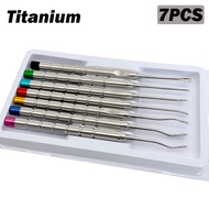 7Pcs Dental Pdl Elevator Luxating Root Titanium Tooth Elevator Minimally Invasive Knife Extraction D