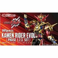 全新 啡盒未開 bandai SHF KAMEN RIDER Evol Phase 1, 2, 3 Set 幪面超人 build Zevol 