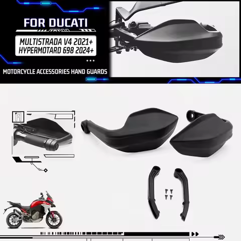 For DUCATI Multistrada V4 V4S Pikes Peak/Rally/Sport/RS 2021-2025 Hypermotard 698 Motorcycle Handgua