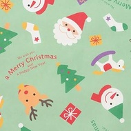 Heads XCM-1W Wrapping Paper, Made in Japan, 29.5 x 20.7 inches (75 x 52.5 cm), Pastel Green, Charmin