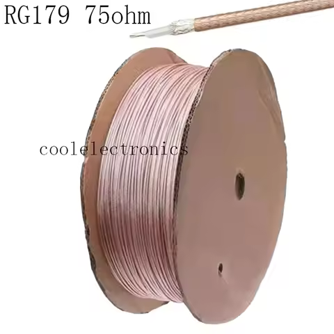 10m RG179 RF coaxial cable RG-179 cable Wires Antenna 75ohm 1m 5m 20m 30m 50m 100m