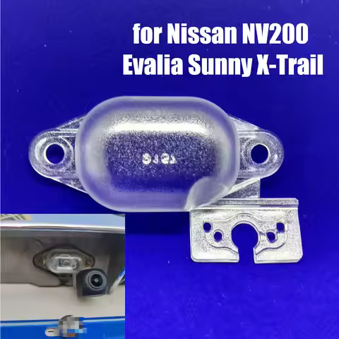 Car Rear View Camera Bracket License Plate Light Housing for Nissan NV200 X-Trail Sunny Sentra Almer