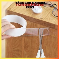 Nano Transparent Double-Sided Adhesive Tape Super Adhesive Double-Sided Adhesive Tape 3Cm*5M Reusabl