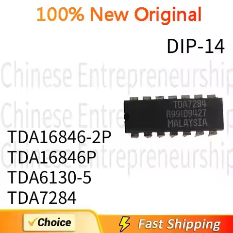 1~5 PCS DIP-14 TDA16846-2P TDA16846P TDA6130-5 TDA7284 DIP-14 Integrated IC chip for switch power su