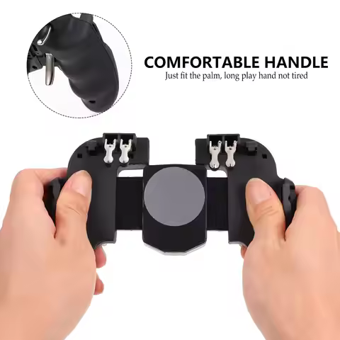 Mobile Game Controller Phone Game Trigger Adjustable Six-Finger Linkage Portable Grip Stable Gamepad