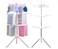 3 Tiers Foldable clothing drying rack ampaian penyidai baju Penyidai Pakaian Kecil penyidai baju baby clothes hanger