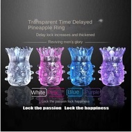 Sitting Lotus Sleeve Pineapple Ring Men'S Penis Sleeve Wolf Brace Condom Lock Sperm Condom Sex Aid