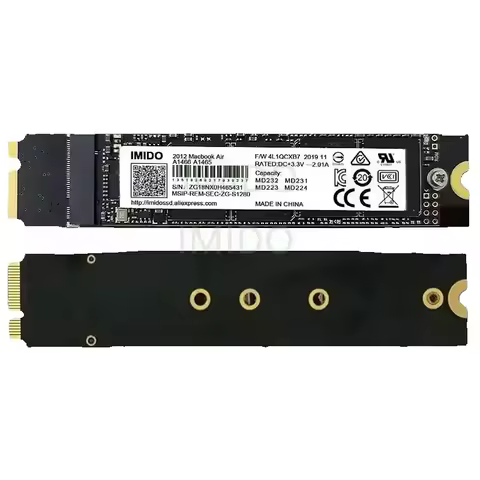 SSD for Macbook Air A1466 1tb 512gb Compatible With Device Air Model Mid 2012(EMC2558 EMC2559) Imido