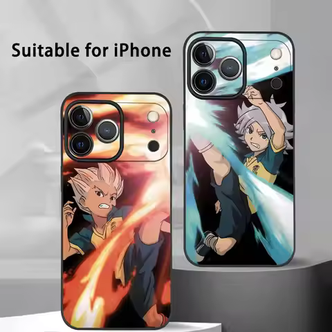 I-Inazuma ElevenS Anime Phone Case For IPhone 17 16 15 14 13 12 11 Pro Max Plus Mini Black Frosted S
