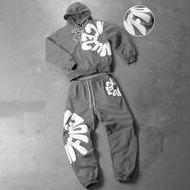 Men Letter Print Hoodie และกางเกงวอร์ม เซ็ตผู้ชาย ชุดสองชิ้น Men 2 Piece Set, เสื้อผ้าฤดูใบไม้ร่วง