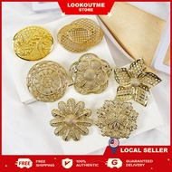 Kerongsang Pin Tudung Pin Luxury Gold Silver Brooch Dokoh Muslimah Fashion Jewelery Factory Price