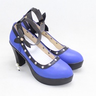 E3678 Remake Version Final Fantasy 7FF7Remake TIFA TIFA Blue Small Dress cos Shoes cosplay