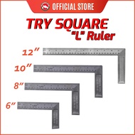 TRY SQUARE - SESIKU "L" BESI HIGH QUALITY - "L" Ruler